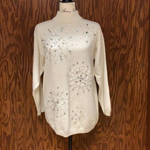 Karen Scott Sweaters - Karen Scott Knitted Pullover Sweater